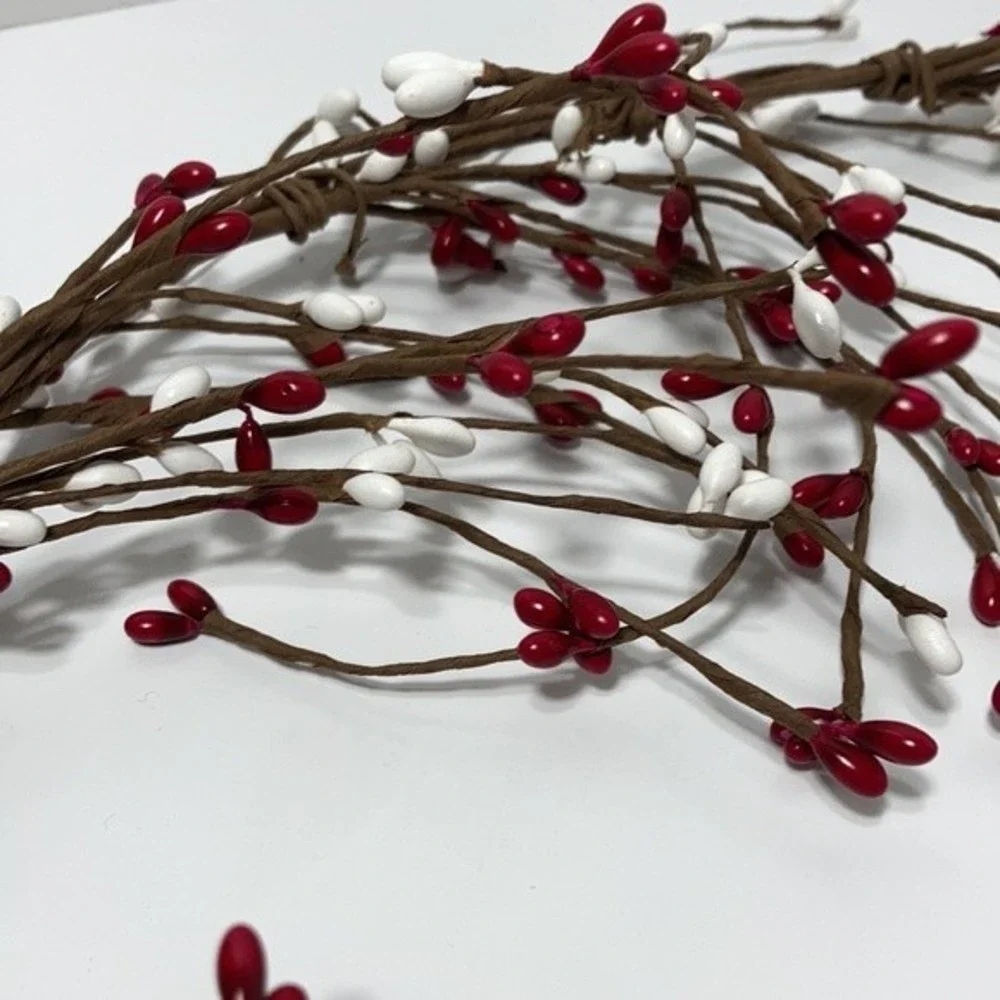 5) Floral Crafts Winter Berry Rope Twig Pliable Decorations 4 Feet